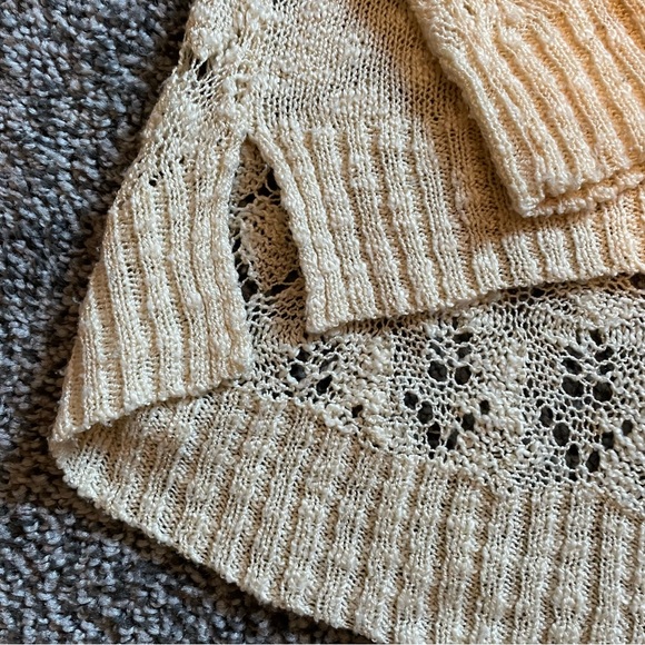 High-Low Thin Lace Sweater - Picture 3 of 6